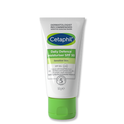 Cetaphil Daily Defence Moisturiser Face Sensitive Skin Spf50