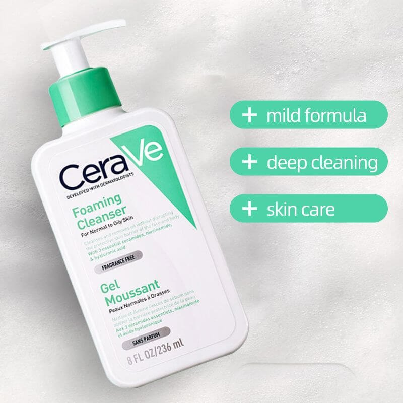 CeraVe Foaming Cleanser for Normal to Oily Skin (236ml)