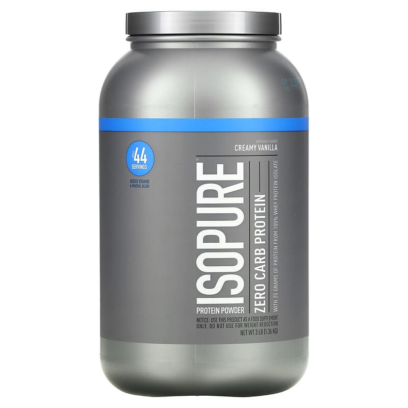 IsoPure Zero Carb Protein - Creamy Vanilla, 1.36kg