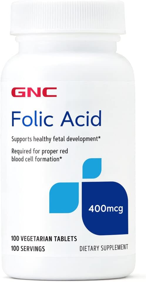 GNC Folic Acid 400mcg – 100 Tablets