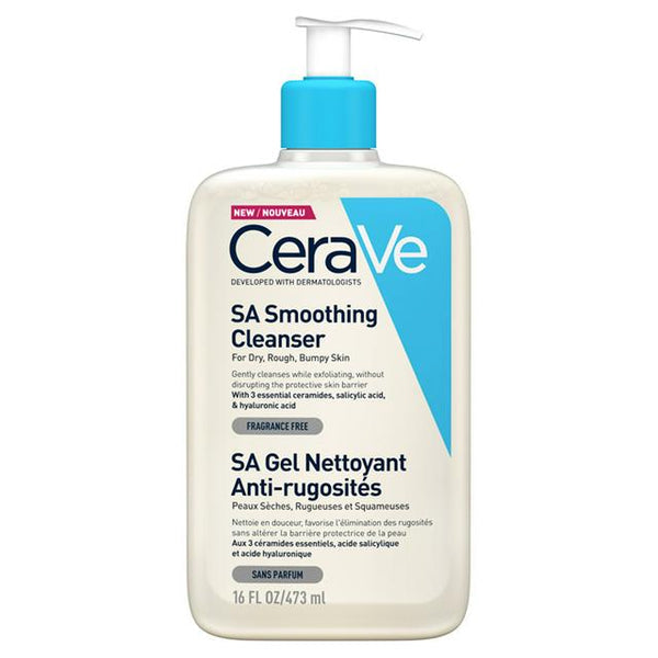 CeraVe SA Smoothing Cleanser with Salicylic Acid (473ml)