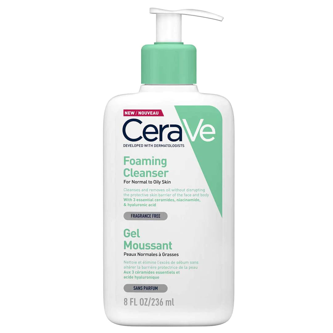 CeraVe Foaming Cleanser for Normal to Oily Skin (236ml)