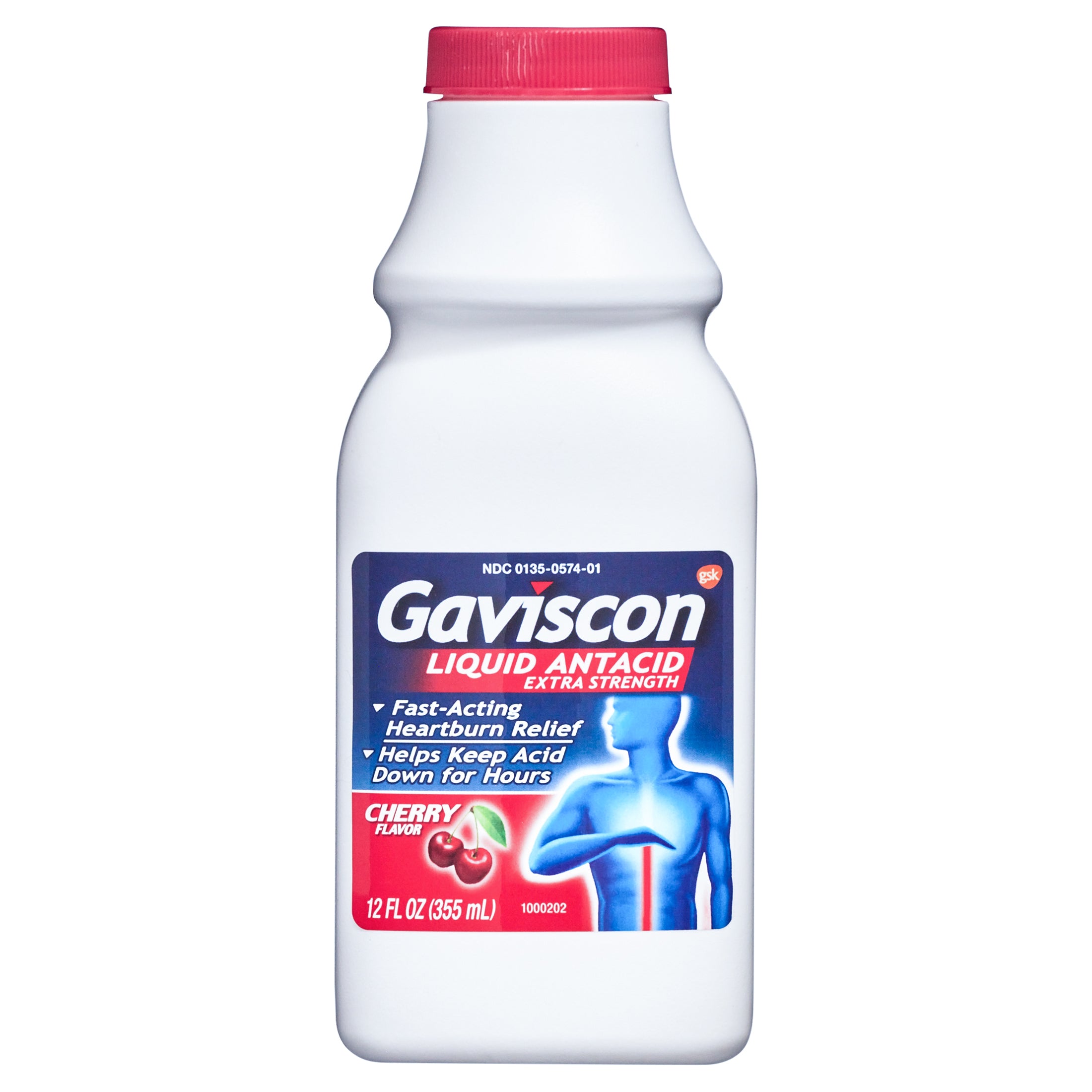 Gaviscon Liquid Antacid Extra Strength - Cherry Flavor (355ml)