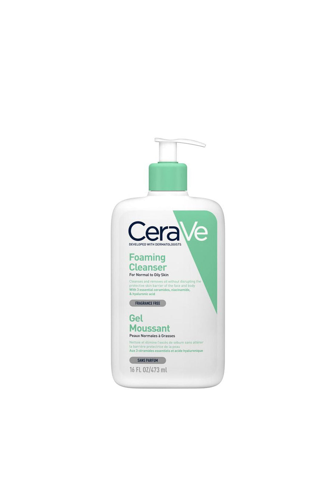 CeraVe Foaming Cleanser for Normal to Oily Skin (473ml)