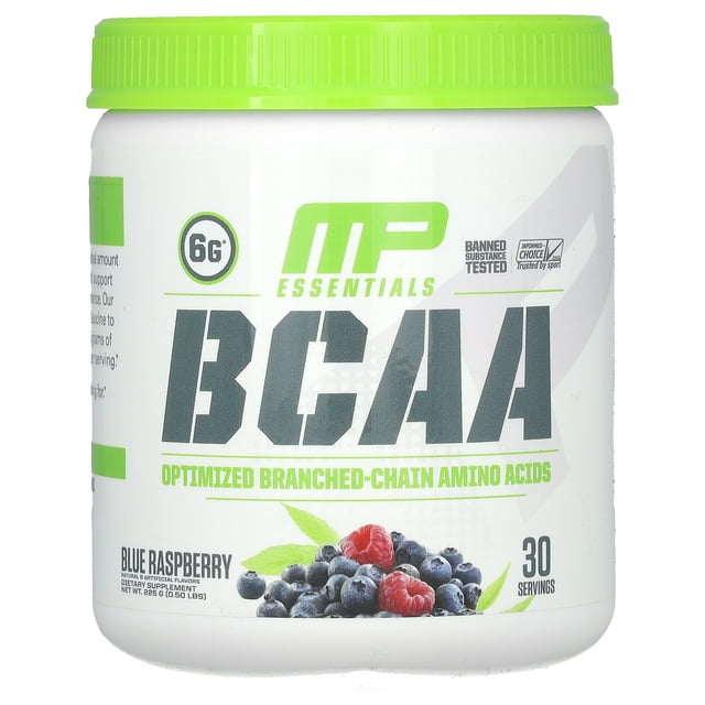 MP Essentials BCAA Blue Raspberry - 225g, 30 Servings