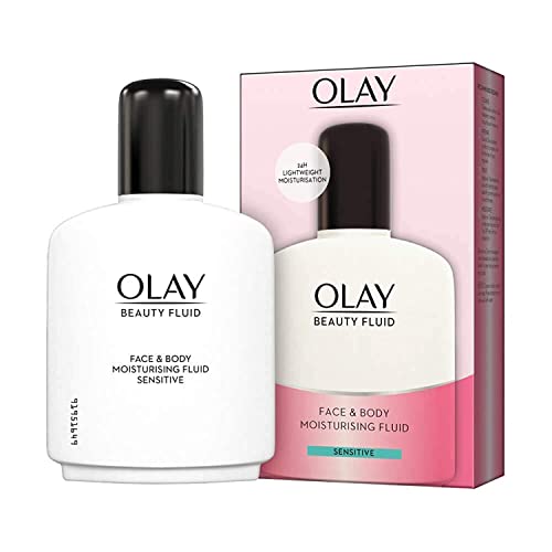 Olay Beauty Fluid Face And Body Sensitive Moisturiser, 200ml