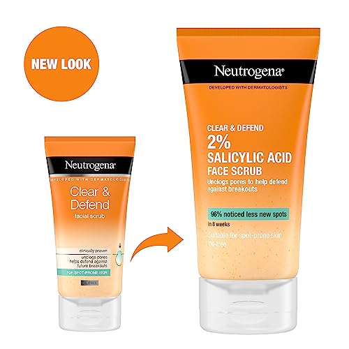 NEUTROGENA® Clear &amp; Defend 2% Salicylic Acid Face Scrub 150ml