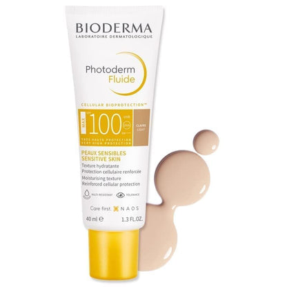 Bioderma Photoderm Fluide MAX SPF100 Natural Invisible, The maximum sensory protection Extreme conditions Sensitive skin - 40ml