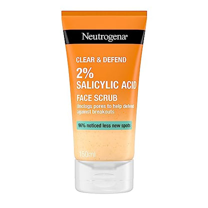 NEUTROGENA® Clear &amp; Defend 2% Salicylic Acid Face Scrub 150ml