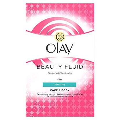 Olay Beauty Fluid Face And Body Sensitive Moisturiser, 200ml