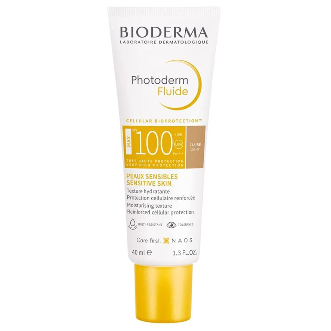 Bioderma Photoderm Fluide MAX SPF100 Natural Invisible, The maximum sensory protection Extreme conditions Sensitive skin - 40ml