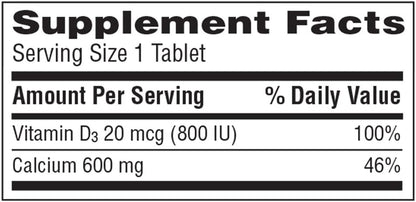 Caltrate 600 Plus D3 - 60 Tablets