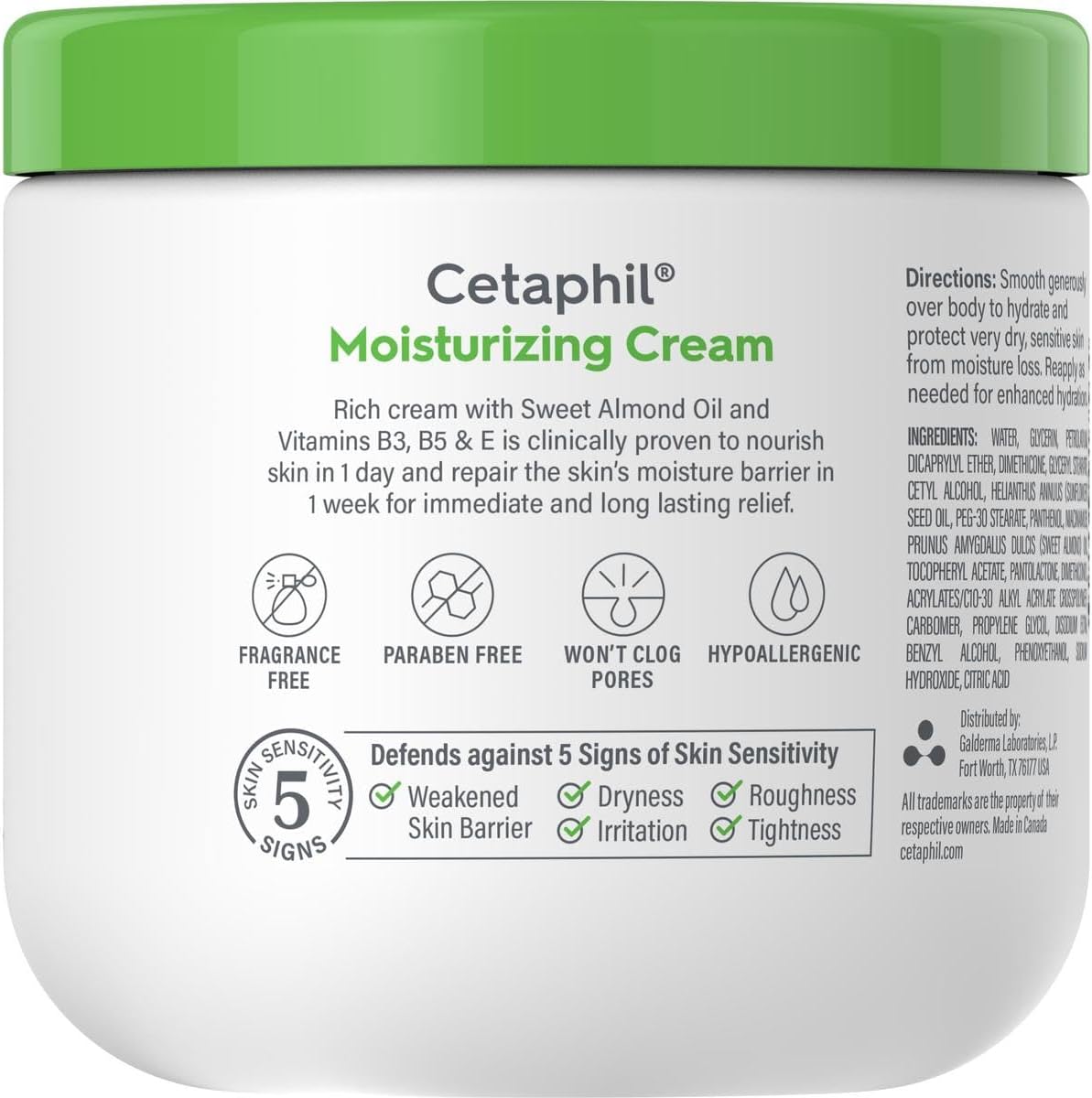 CETAPHIL MOISTURIZING CREAM PIEL SENSIBLE | 453 g