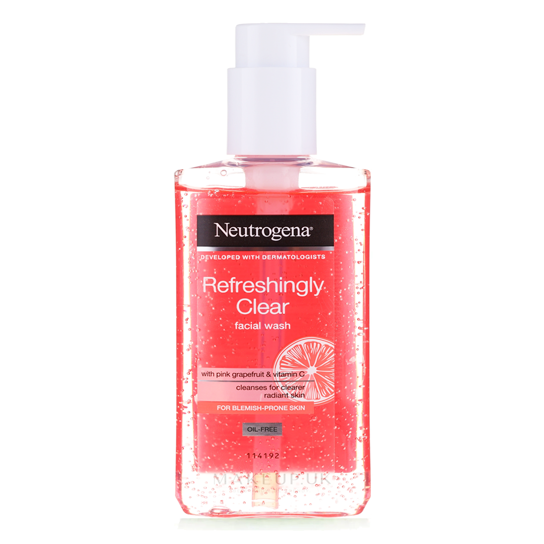 Neutrogena Refreshingly Clear Facial Wash With Pink Grapefruit &amp; Vitamin C, 200ml