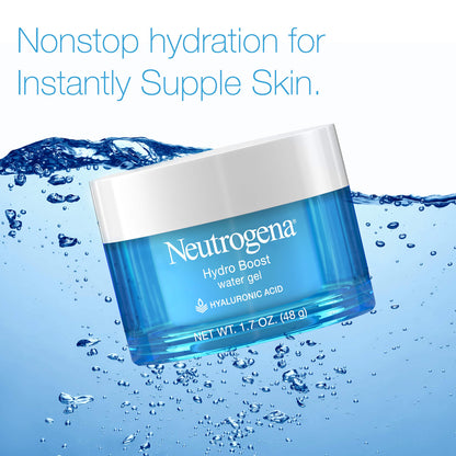 Neutrogena Hydro Boost Hyaluronic Acid Hydrating Water Gel Daily Face Moisturizer for Dry Skin,  Neutrogena Hydro Boost Water Gel Moisturizer 50ml | 48g